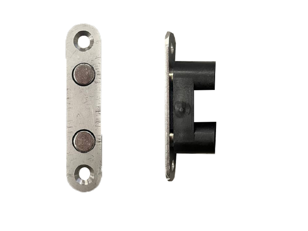 Magnetico Invisibile per Chiusura con doppio Cilindro mm.75x15x50h zama Nichel Satinato | Saletta - immagine 3